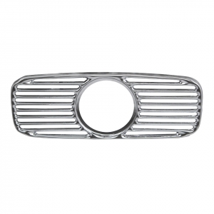 Dashgrill with hole for clock, chrome