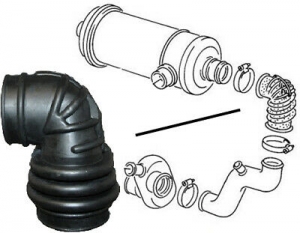 Intake hose, upper