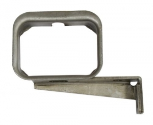Thermostat bracket, silver zink coated.